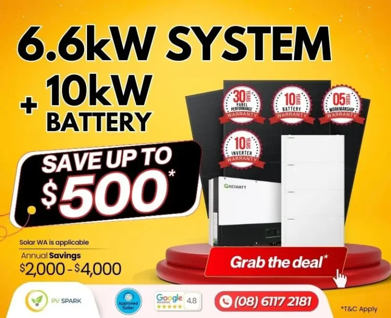 6.6kW Solar System + 10kW Battery